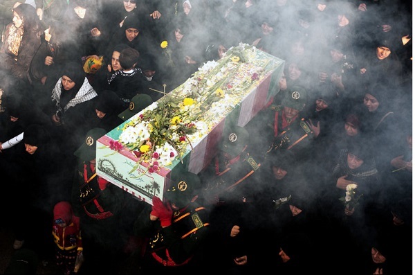 دو شهید گمنام در دانشگاه پیام نور اهواز به خاک سپرده شدند