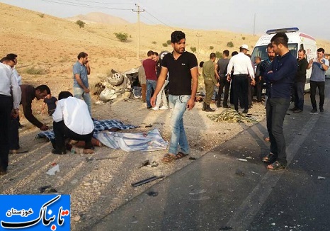۶ کشته و زخمی در تصادف خونین جاده اهواز-هفتگل-باغملک/ آیا وزارت راه باز هم