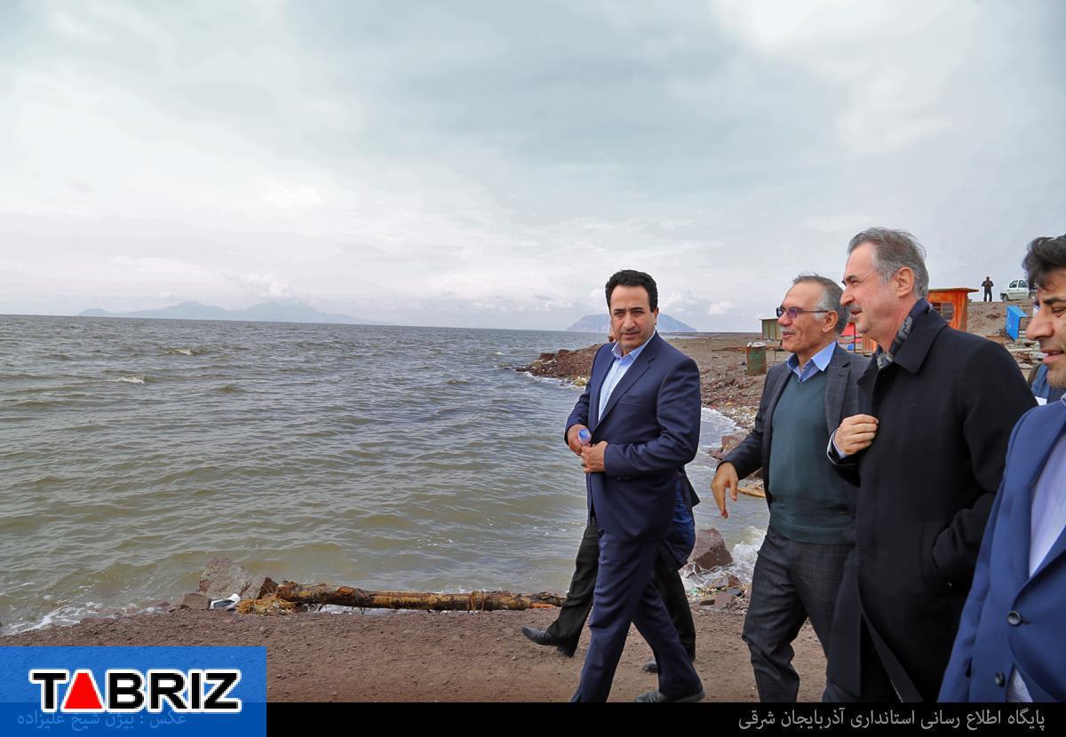 گزارش تصویری از بازديد استاندار آذربايجان شرقي از درياچه اروميه