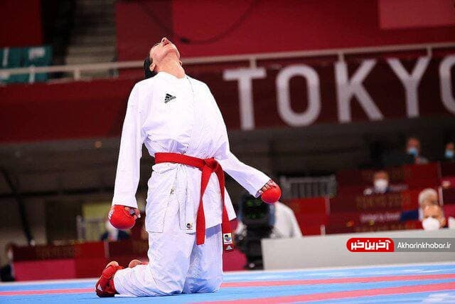 شکست حمیده عباسعلی نماینده کاراته کشورمان در المپیک+ فیلم/عکس